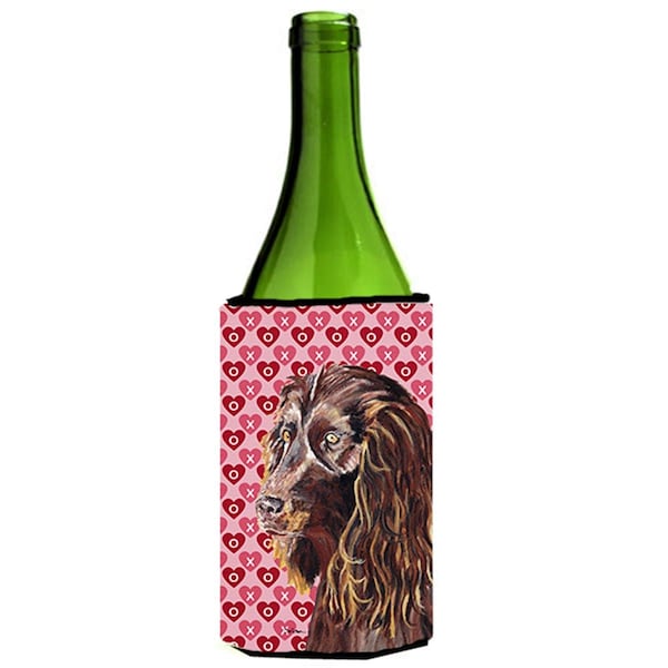 Carolines Treasures Boykin Spaniel Valentines Love Wine bottle sleeve Hugger 24 oz. - SC9560LITERK