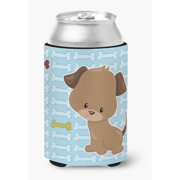 Carolines Treasures Puppy on Blue Bones Can or Bottle Hugger - BB7079CC