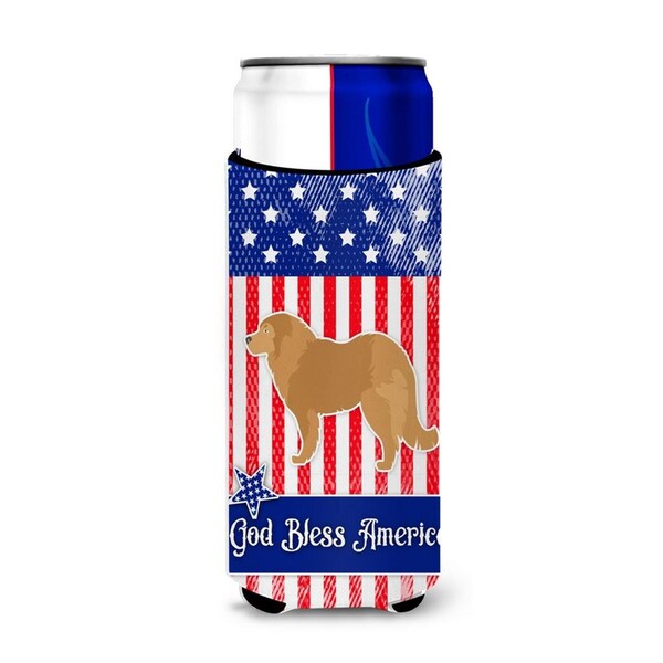 Carolines Treasures USA Patriotic Caucasian Shepherd Dog Michelob Ultra Hugger for Slim Cans - BB3325MUK