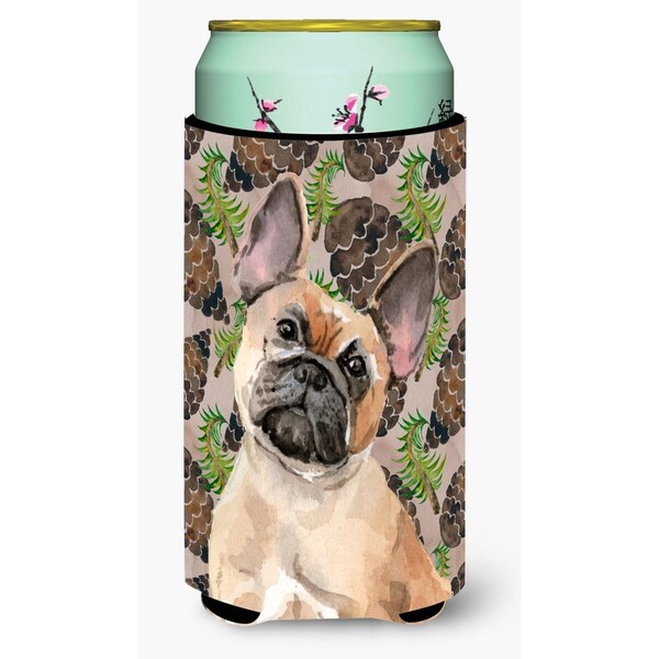 Carolines Treasures Fawn French Bulldog Pine Cones Tall Boy Beverage Insulator Hugger - BB9592TBC