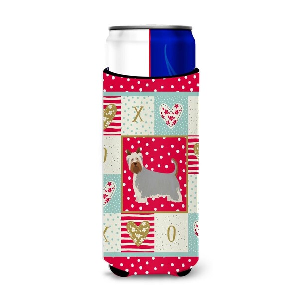 Carolines Treasures 12 oz Australian Silky Terrier No.2 Love Ultra Hugger for Slim Cans - CK5811MUK