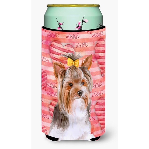 Carolines Treasures Yorkshire Terrier No. 2 Love Tall Boy Beverage Insulator Hugger - BB9810TBC