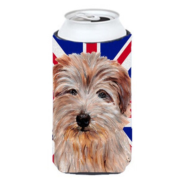 Carolines Treasures Norfolk Terrier With English Union Jack British Flag Tall Boy bottle sleeve Hugger - 22 To 24 Oz. - SC9875TBC