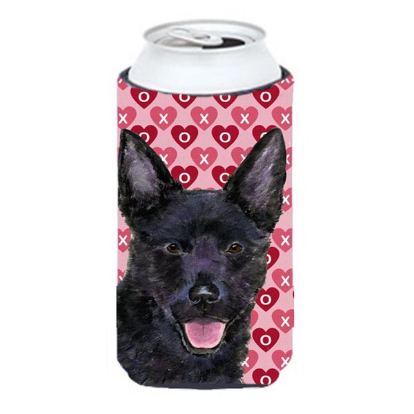 Carolines Treasures Australian Kelpie Hearts Love Valentines Day Tall Boy bottle sleeve Hugger - 22 To 24 oz. - SS4498TBC