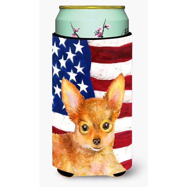 Carolines Treasures Toy Terrier Patriotic Tall Boy Beverage Insulator Hugger - BB9722TBC