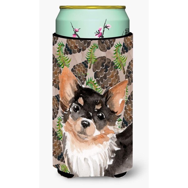 Carolines Treasures Long Haired Chihuahua Pine Cones Tall Boy Beverage Insulator Hugger - BB9599TBC