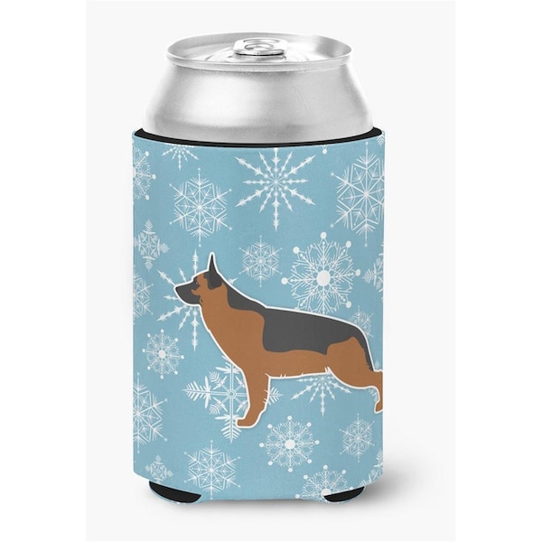 Carolines Treasures Winter Snowflake German Shepherd Can or Bottle Hugger - BB3524CC