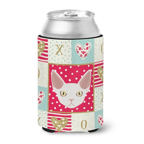 Carolines Treasures 12 oz Devon Rex Cat Love Can or Bottle Hugger - CK5110CC