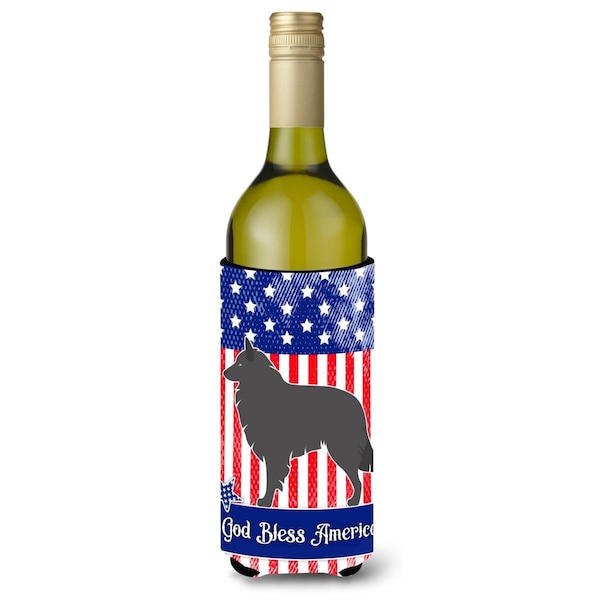 Carolines Treasures Groenendael Belgian Shepherd American Wine Bottle Beverge Insulator Hugger - BB8382LITERK