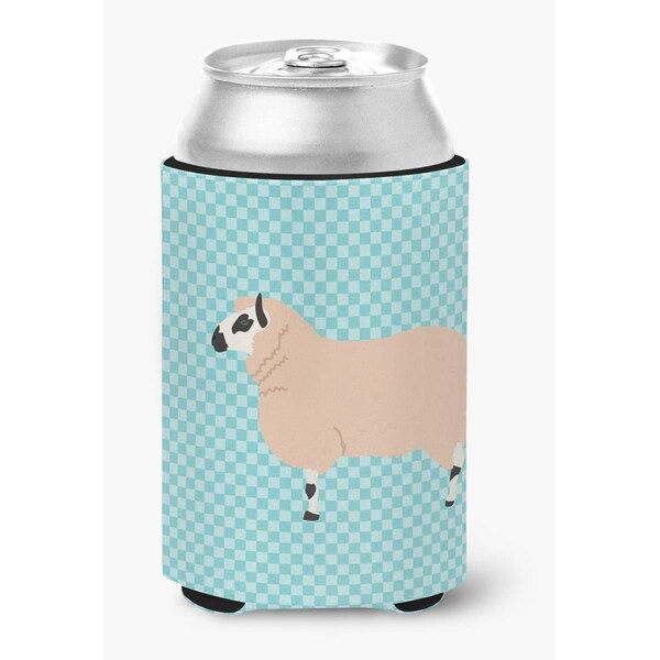 Carolines Treasures Kerry Hill Sheep Blue Check Can or Bottle Hugger - BB8153CC