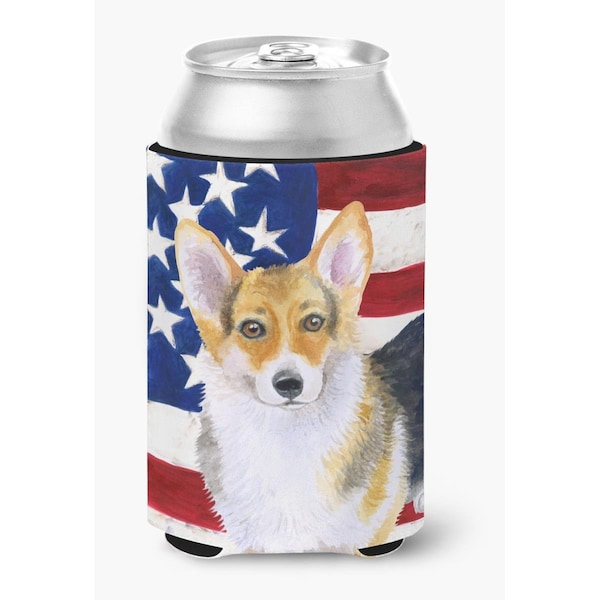 Carolines Treasures Pembroke Corgi Patriotic Can or Bottle Hugger - BB9642CC