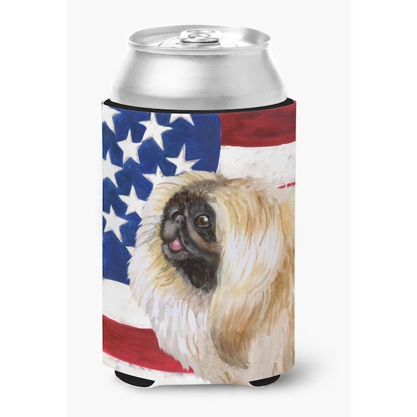 Carolines Treasures Pekingese Patriotic Can or Bottle Hugger - BB9681CC