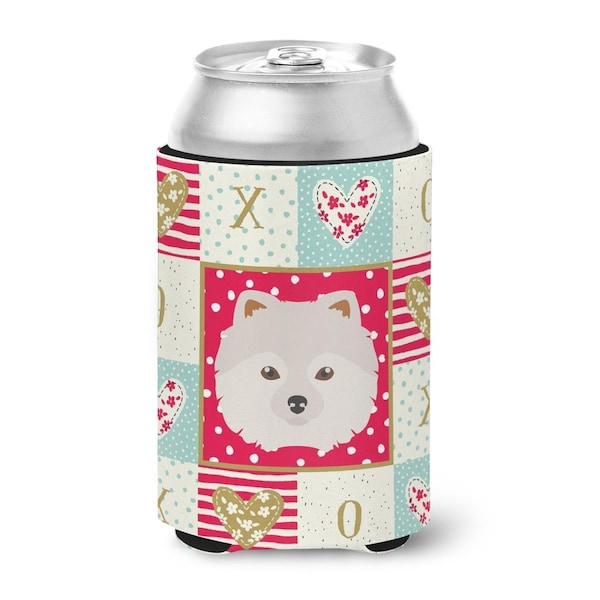 Carolines Treasures 12 oz Japanese Spitz Love Can or Bottle Hugger - CK5210CC