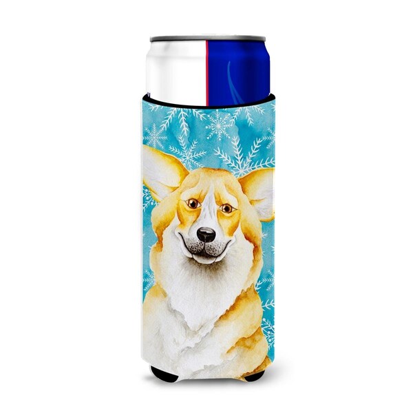 Carolines Treasures Corgi Winter Michelob Ultra Hugger for Slim Cans - CK1411MUK