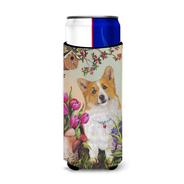 Carolines Treasures 12 oz Corgi Sunshine Ultra Hugger for Slim Cans - PPP3077MUK
