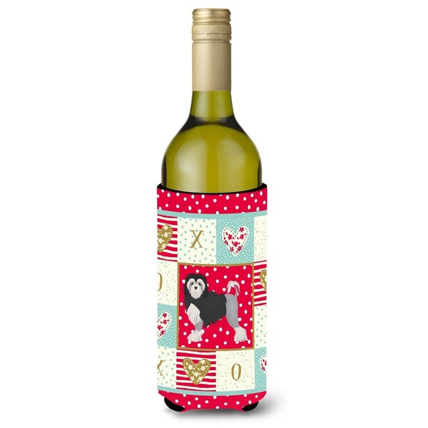 Carolines Treasures 24 oz Lowchen Little Lion Dog No.2 Love Wine Bottle Hugger - CK5859LITERK