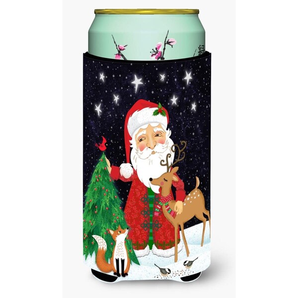 Carolines Treasures Santa Claus Christmas Tall Boy Beverage Insulator Hugger - VHA3033TBC