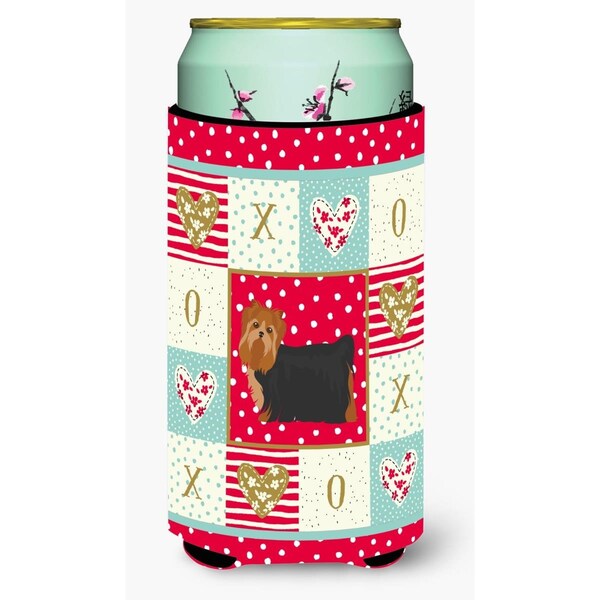 Carolines Treasures 22-24 oz Yorkshire Terrier No.2 Love Tall Boy Beverage Hugger - CK5901TBC