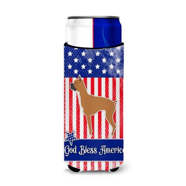 Carolines Treasures USA Patriotic Boxer Michelob Ultra Hugger for Slim Cans - BB3353MUK