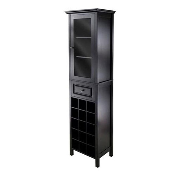 Razoredge Burgundy Wine Cabinet 15-Bottle  Glass Door - RA3279340