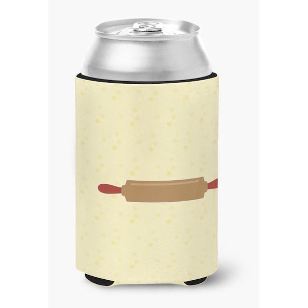 Carolines Treasures Rolling Pin on Yellow Can or Bottle Hugger - BB7286CC