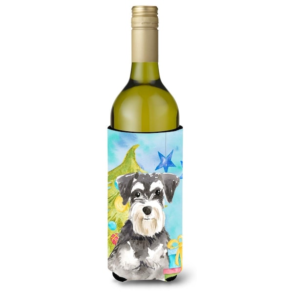 Carolines Treasures Christmas Tree Schnauzer No.2 Wine Bottle Beverge Insulator Hugger - CK1870LITERK