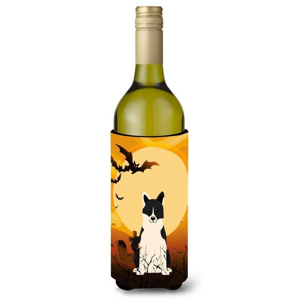 Carolines Treasures Halloween Russo-European Laika Spitz Wine Bottle Beverge Insulator Hugger - BB4295LITERK