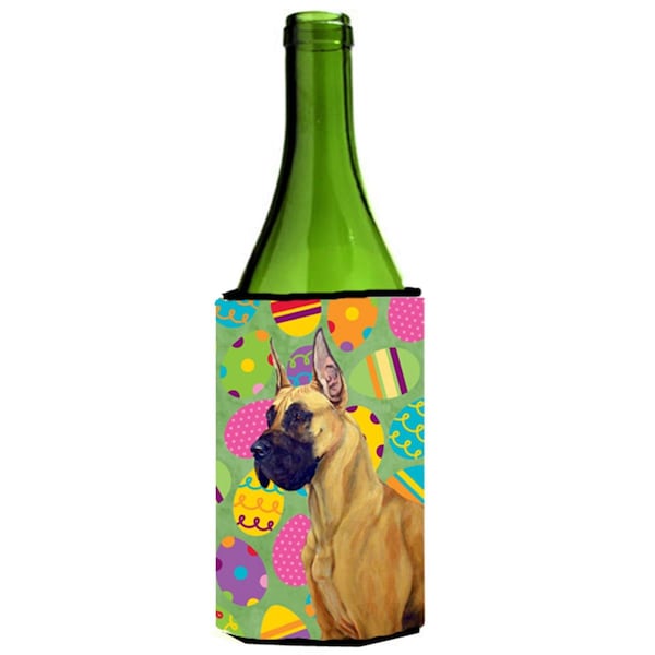 Carolines Treasures Great Dane Easter Eggtravaganza Wine Bottle   Hugger - LH9400LITERK