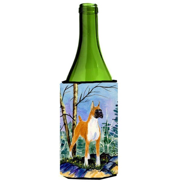 Carolines Treasures Boxer Wine bottle sleeve Hugger - SS8650LITERK