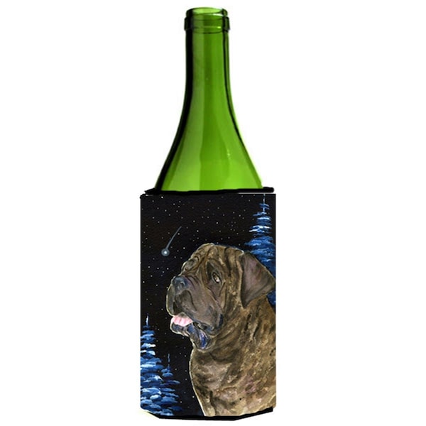 Carolines Treasures Starry Night Mastiff Wine bottle sleeve Hugger - 24 oz. - SS8463LITERK