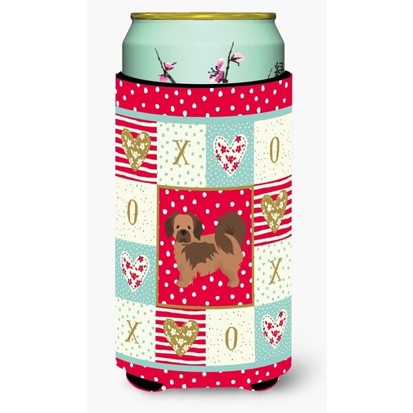 Carolines Treasures 22-24 oz Tibetan Spaniel Love Tall Boy Beverage Hugger - CK5897TBC