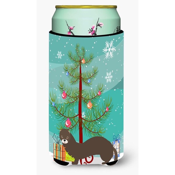 Carolines Treasures Russian or European Mink Christmas Tall Boys Beverage Insulator Hugger - BB9235TBC