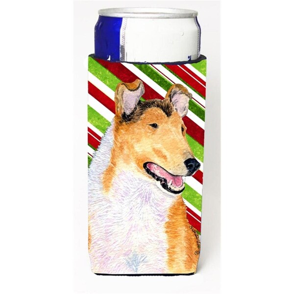Carolines Treasures Collie Smooth Candy Cane Holiday Christmas Michelob Ultra s For Slim Cans - 12 oz. - SS4539MUK