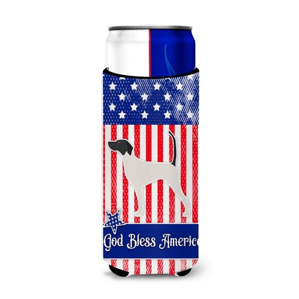 Carolines Treasures USA Patriotic English Pointer Michelob Ultra Hugger for Slim Cans - BB3295MUK