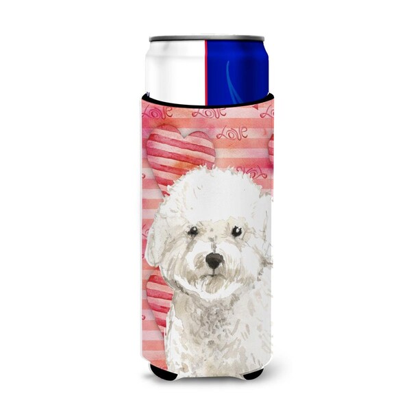 Carolines Treasures Love a Bichon Frise Michelob Ultra Hugger for Slim Cans - CK1777MUK
