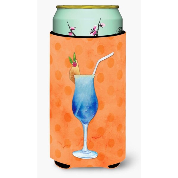 Carolines Treasures Summer Cocktail Orange Polkadot Tall Boy Beverage Insulator Hugger - BB8233TBC