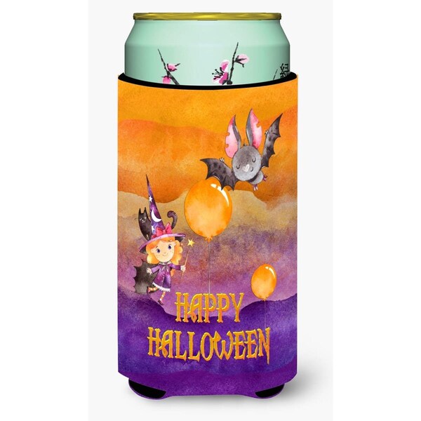 Carolines Treasures Halloween Little Witch & Bat Tall Boy Beverage Insulator Hugger - BB7458TBC