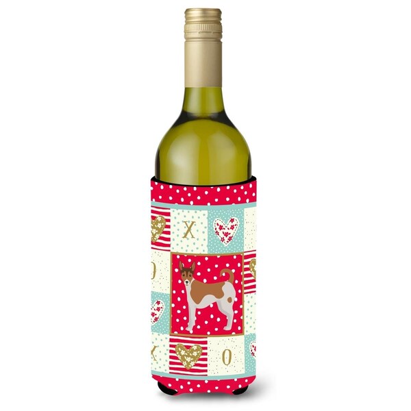 Carolines Treasures 24 oz Tenterfield Terrier Love Wine Bottle Hugger - CK5896LITERK