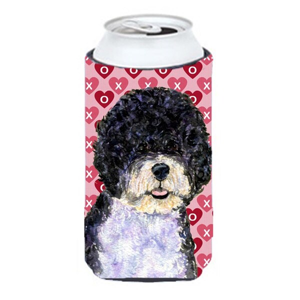 Carolines Treasures Portuguese Water Dog Hearts Love Valentines Day Tall Boy bottle sleeve Hugger - 22 To 24 oz. - SS4490TBC