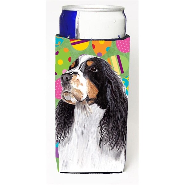Carolines Treasures Springer Spaniel Easter Eggtravaganza Michelob Ultra s For Slim Cans - 12 oz. - SC9441MUK