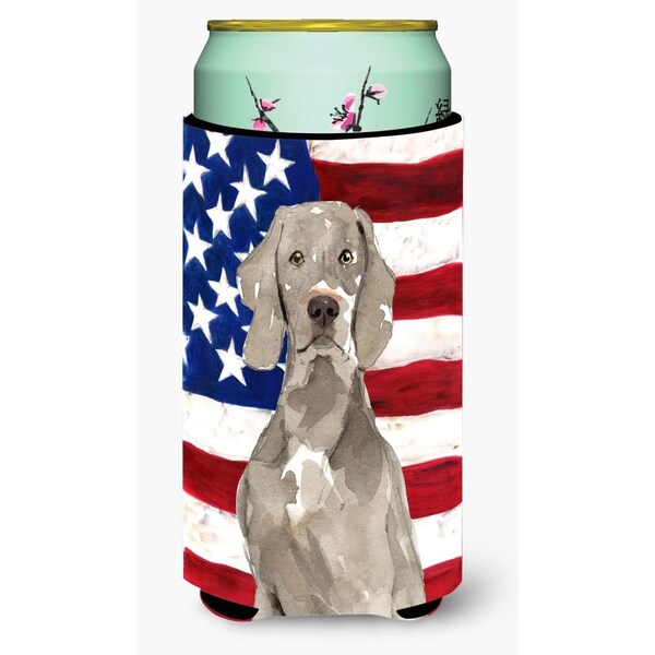 Carolines Treasures Patriotic USA Weimaraner Tall Boy Beverage Insulator Hugger - CK1711TBC