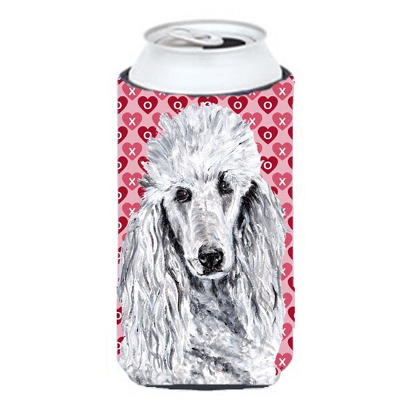 Carolines Treasures White Standard Poodle Hearts And Love Tall Boy bottle sleeve Hugger - 22 To 24 Oz. - SC9703TBC