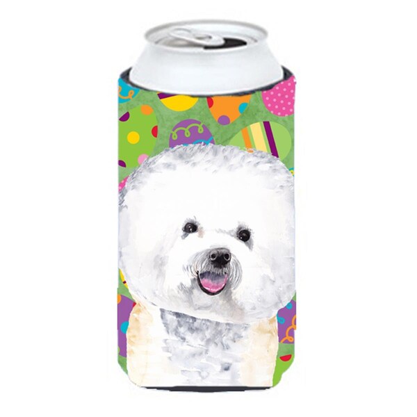 Carolines Treasures Bichon Frise Easter Eggtravaganza Tall Boy  Hugger - 22 To 24 oz. - SC9442TBC