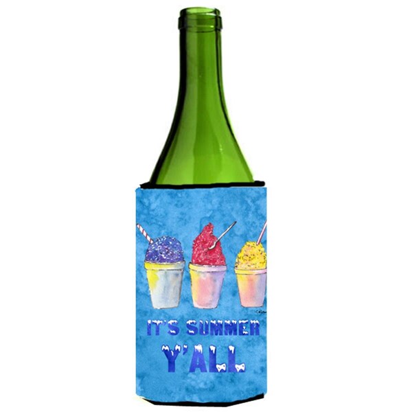 Carolines Treasures Snowballs And Snowcones Wine bottle sleeve Hugger - 24 oz. - 8779LITERK