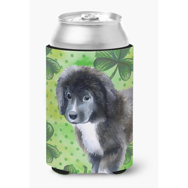 Carolines Treasures Newfoundland Puppy St.Patricks Can or Bottle Hugger - BB9873CC