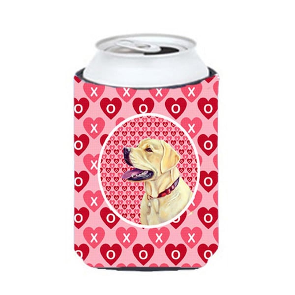 Carolines Treasures Labrador Valentines Love And Hearts Can Or bottle sleeve Hugger - 12 oz. - LH9158CC