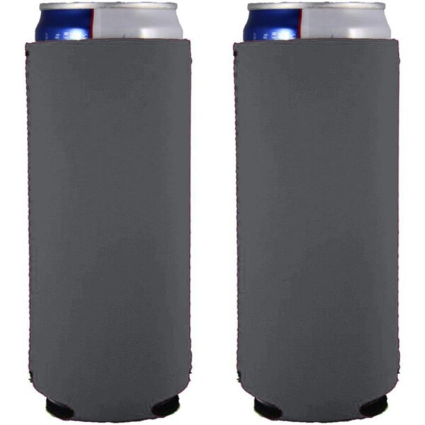 Logo Chair Plain Charcoal Slim Coozie - 001-782-CHR