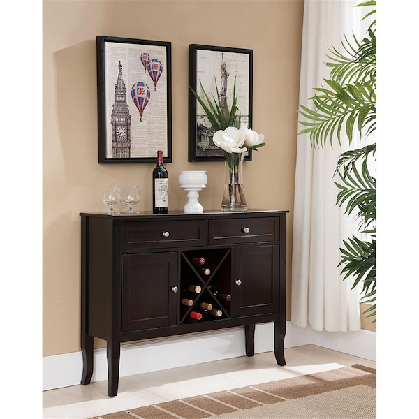 Kb 32 x 42 x 12 in. Wine Rack - Dark Cherry - KB302728