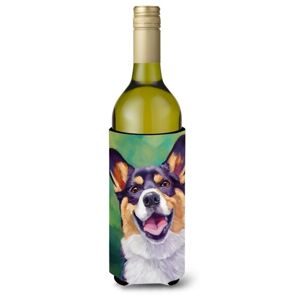 Carolines Treasures Tricolor Pembroke Corgi Wine Bottle Beverage Insulator Hugger - 7364LITERK