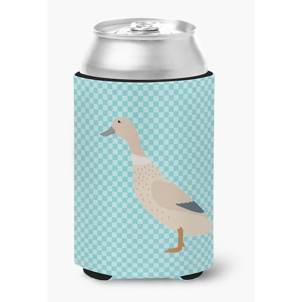 Carolines Treasures West Harlequin Duck Blue Check Can or Bottle Hugger - BB8032CC
